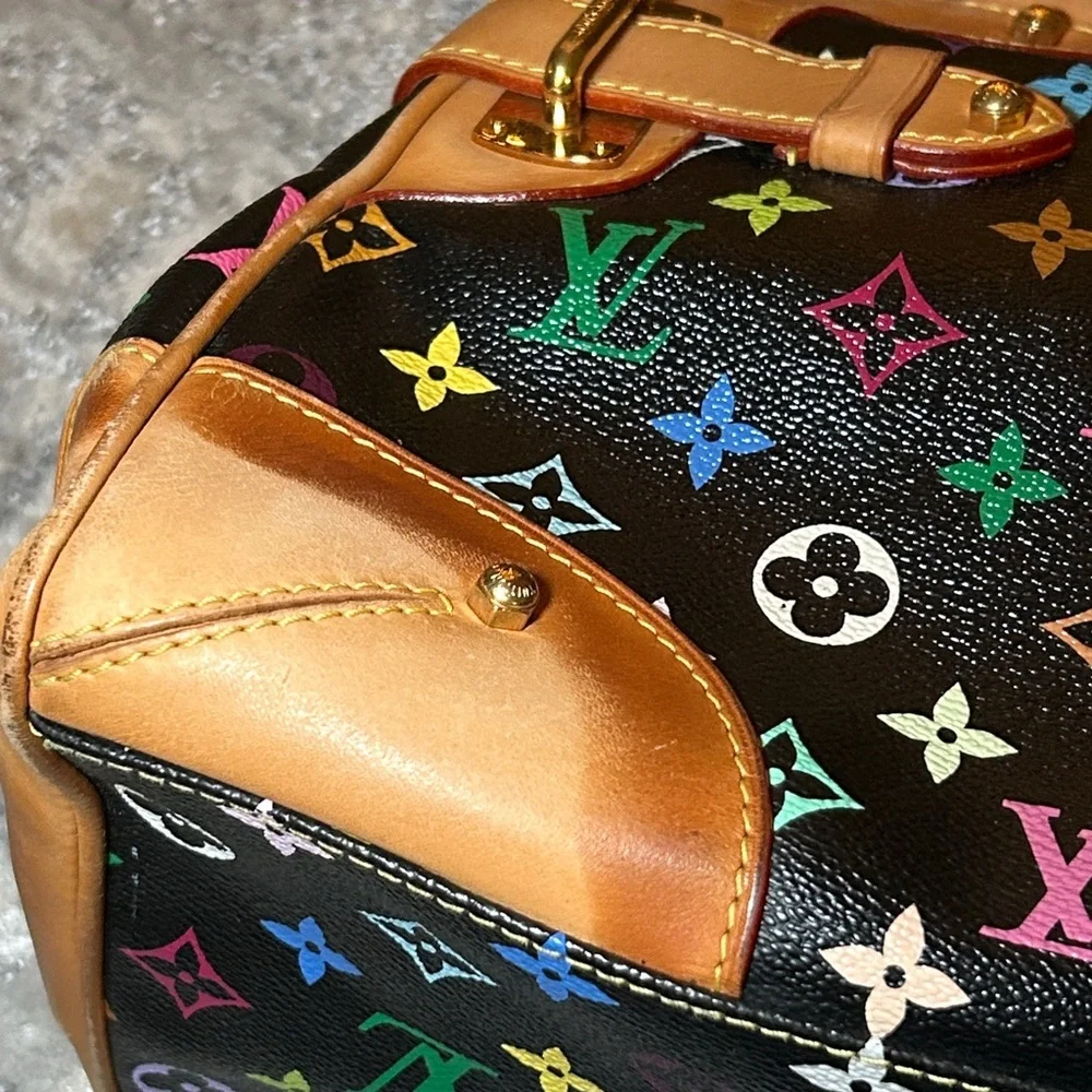 314. Louis Vuitton Claudia in Black Murakami w/coa